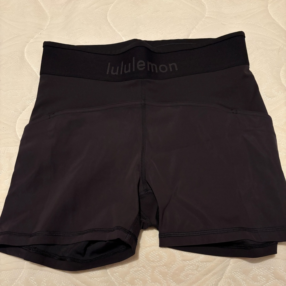 Lululemon Midnight Black Activewear Shorts